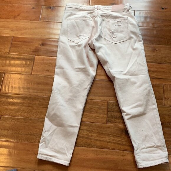 H&m & Denim pink distressed boyfriend jeans - Picture 7 of 8